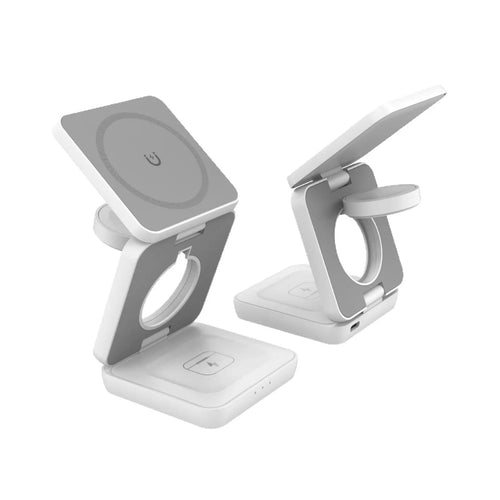 3-in-1 Foldable MagSafe Travel Charging Station for Apple Devices