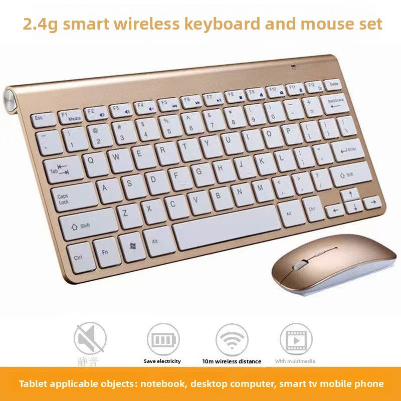 Slim Wireless Keyboard and Mouse Set (2.4GHz)