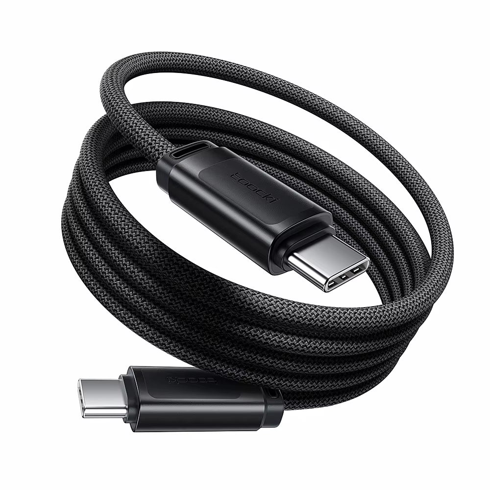 Toocki 240W PD3.1 Magnetic Type C Fast Charging Cable with E-Marker Chip - Tangle-Free USB C Cable for All Devices