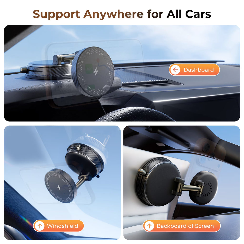 Magnetic Wireless Charging Car Mount
