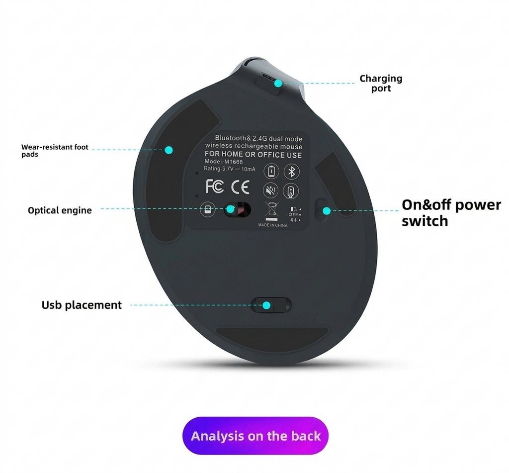 Ergonomic Wireless Mouse | Vertical Optical Right-Handed Mouse