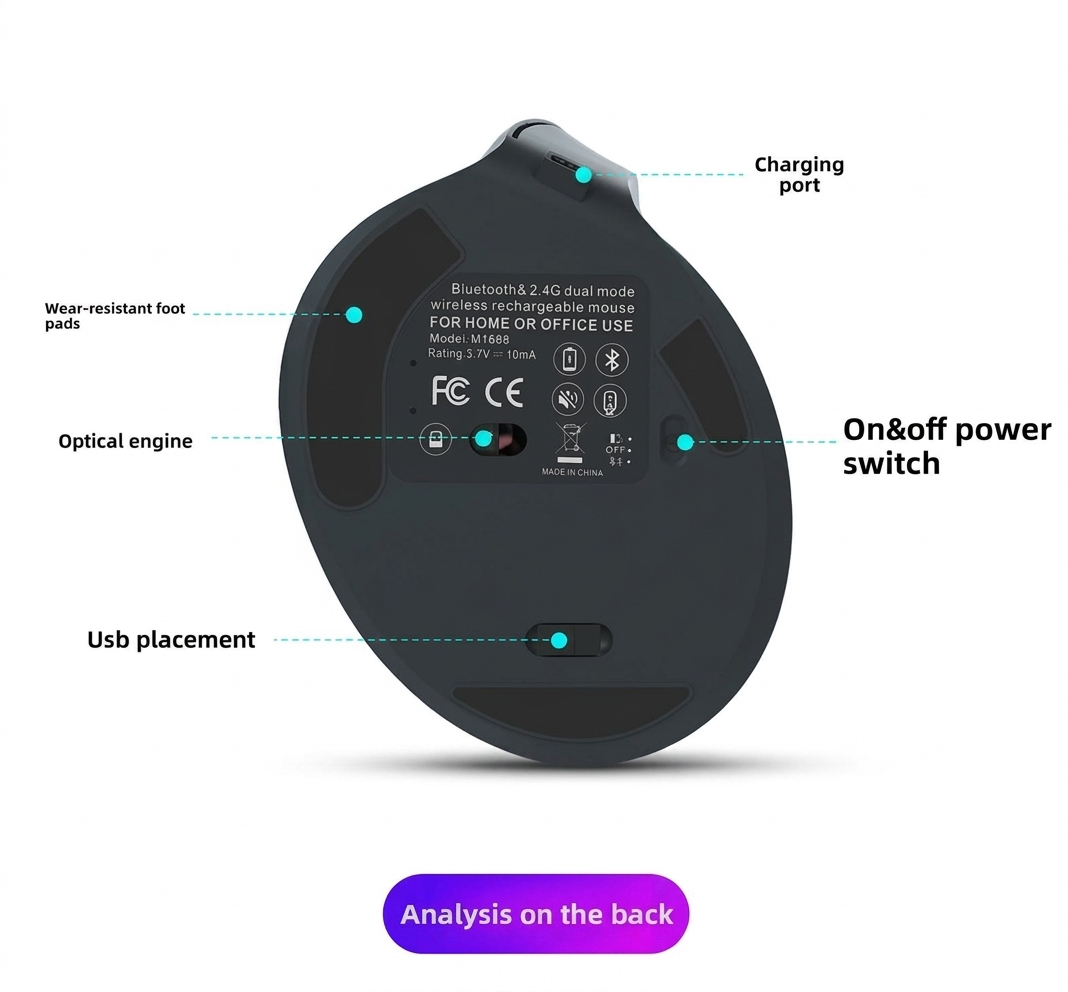 Ergonomic Wireless Mouse | Vertical Optical Right-Handed Mouse