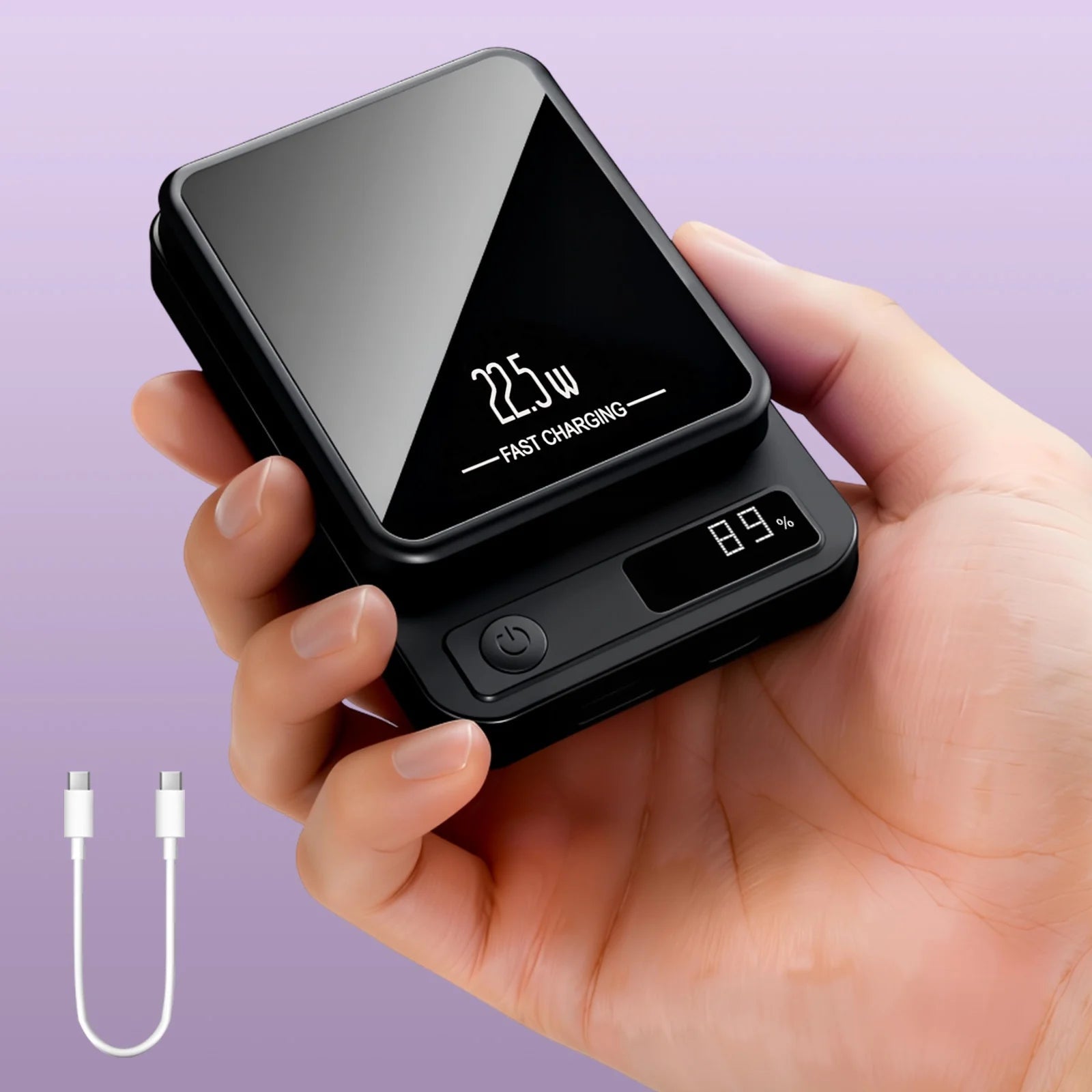 10000mAh MagSafe Portable Charger | 22.5W Magnetic Power Bank