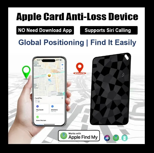 Ultra-Thin Find My Wallet Tracker Card | Rechargeable GPS Locator