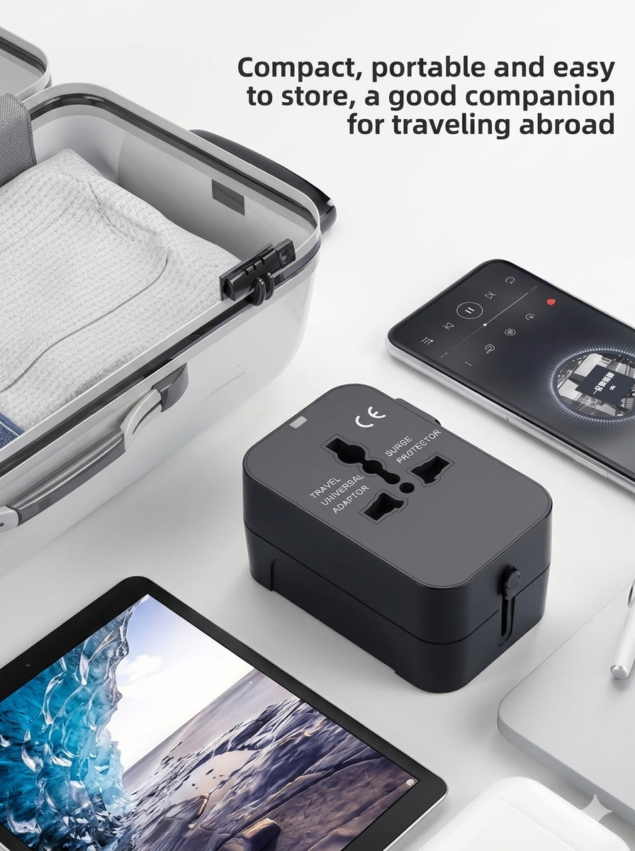 Universal Travel Adapter | All-in-One Fast Charging Wall Plug (USB-C)