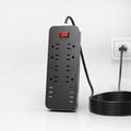 8-Outlet USB Power Strip with Surge Protection