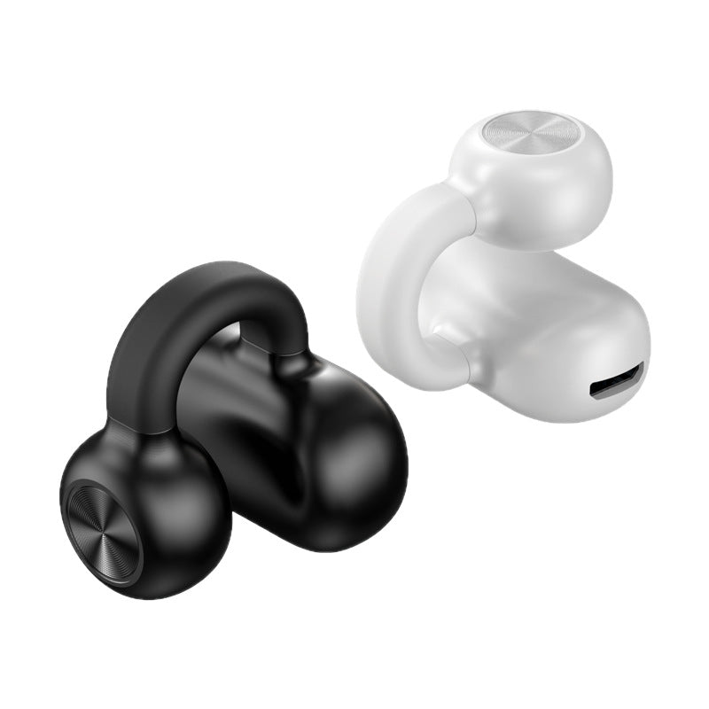 Open-Ear Clip-On Wireless Earbuds | Bluetooth Bone Conduction Headphones