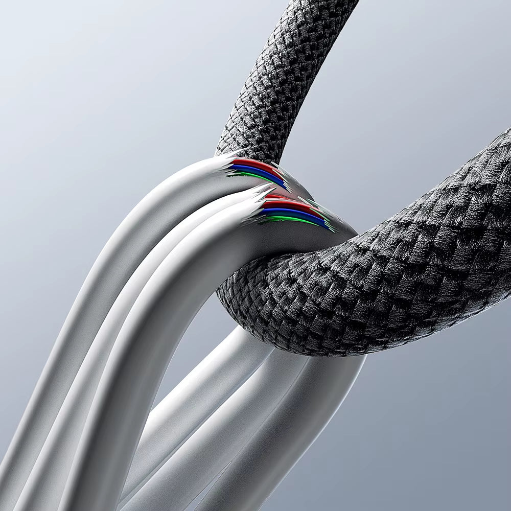 Toocki 240W PD3.1 Magnetic Type C Fast Charging Cable with E-Marker Chip - Tangle-Free USB C Cable for All Devices
