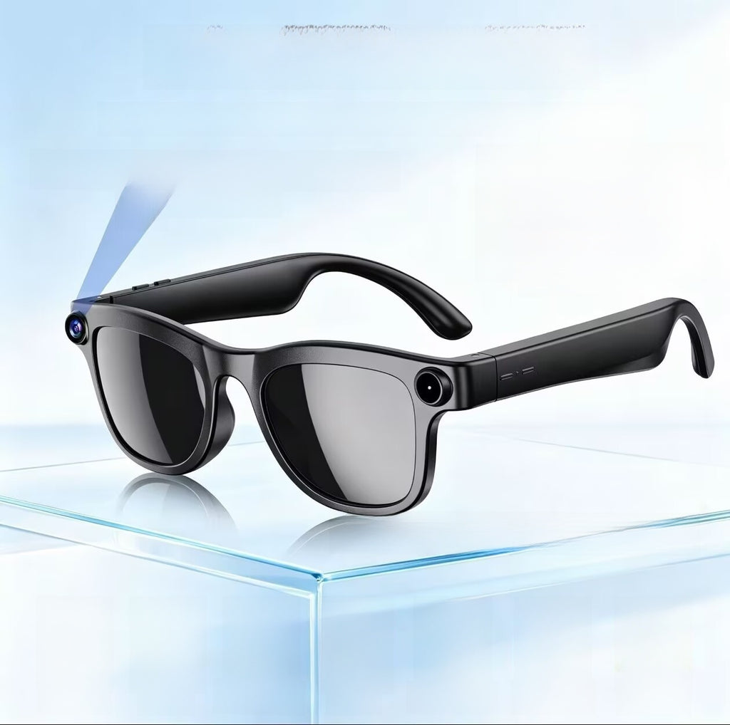 AI Smart Glasses with 1080p Camera & Bluetooth Audio