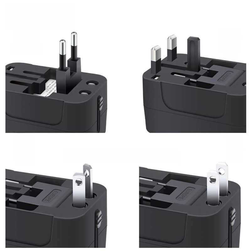 Universal Travel Adapter | All-in-One Fast Charging Wall Plug (USB-C)